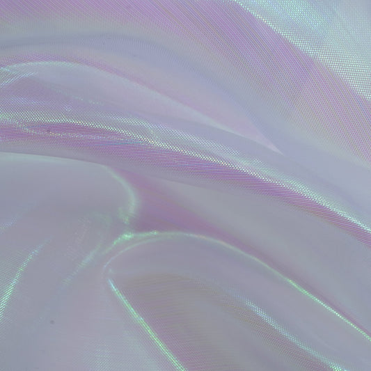 Pastel Iridescent Organza Fabric | Blue Moon Fabrics