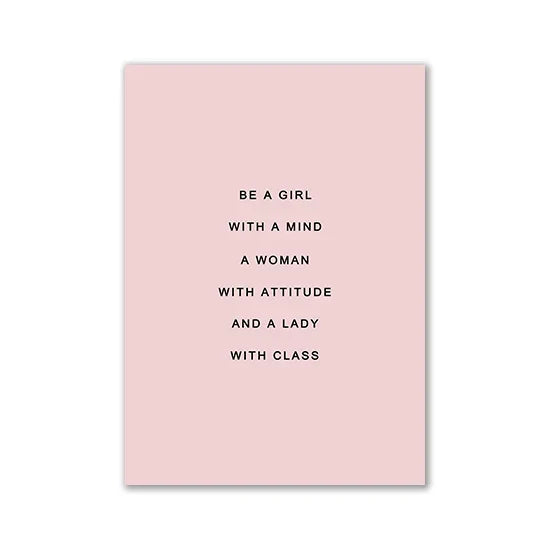 DecorBites™ Pink Aesthetic Wall Art Set for Girl's Modern Bedroom