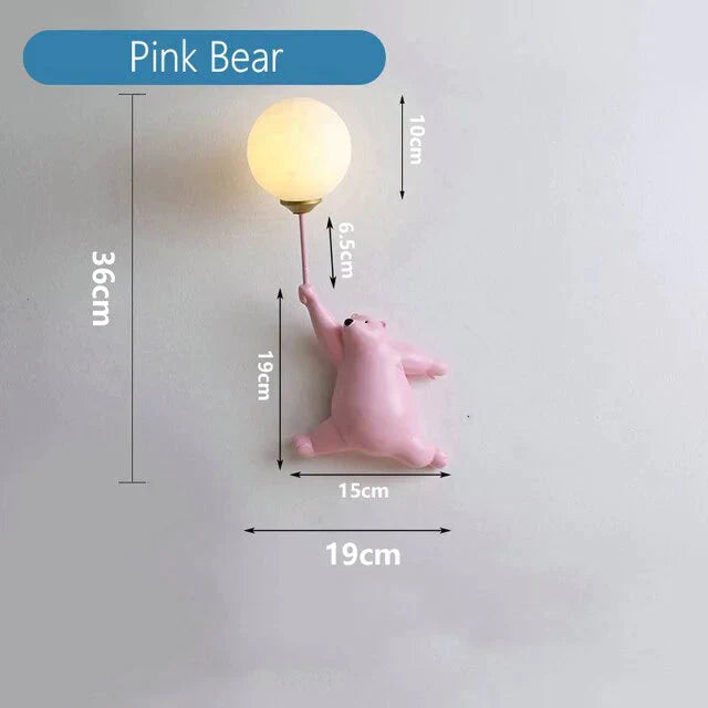 DecorBites™ Pink Girl Wall Lamp for Princess Room Girls Room