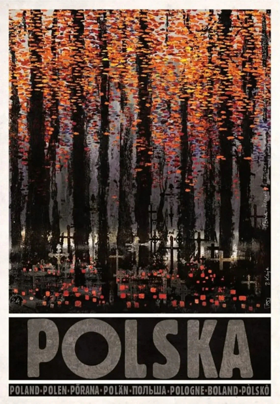 DecorBites™ Poland City Landmarks Canvas Wall Art