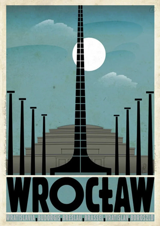 DecorBites™ Poland City Vintage Posters Canvas Prints