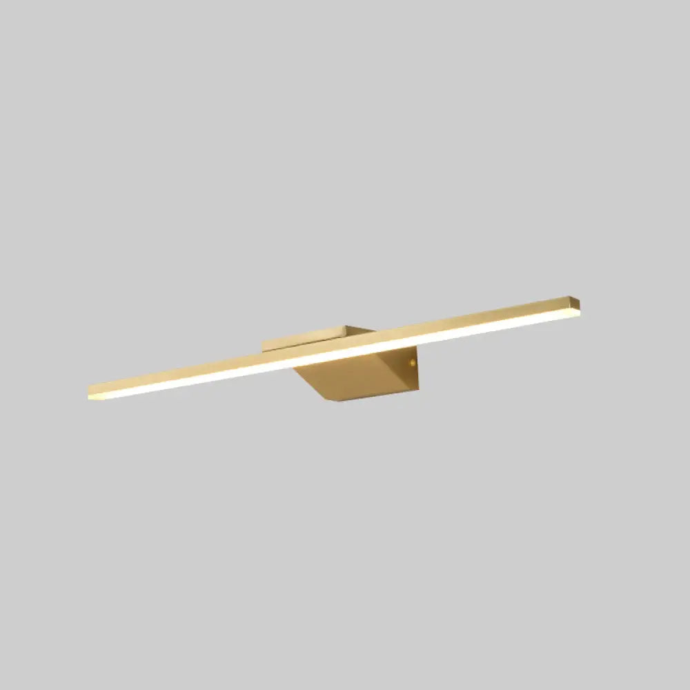 DecorBites™ Postmodern Brass LED Sconce Vanity Light with Acrylic Bath Wall Fixture