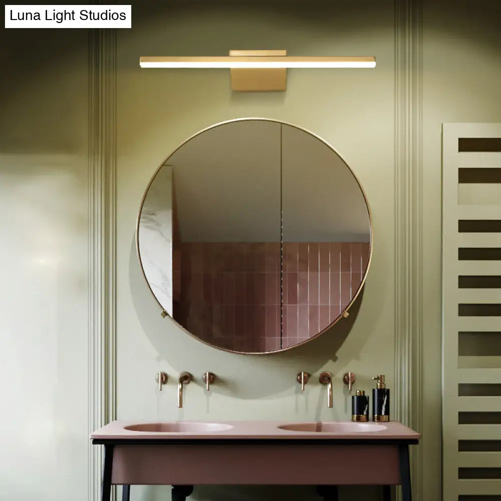 DecorBites™ Postmodern Brass LED Sconce Vanity Light with Acrylic Bath Wall Fixture