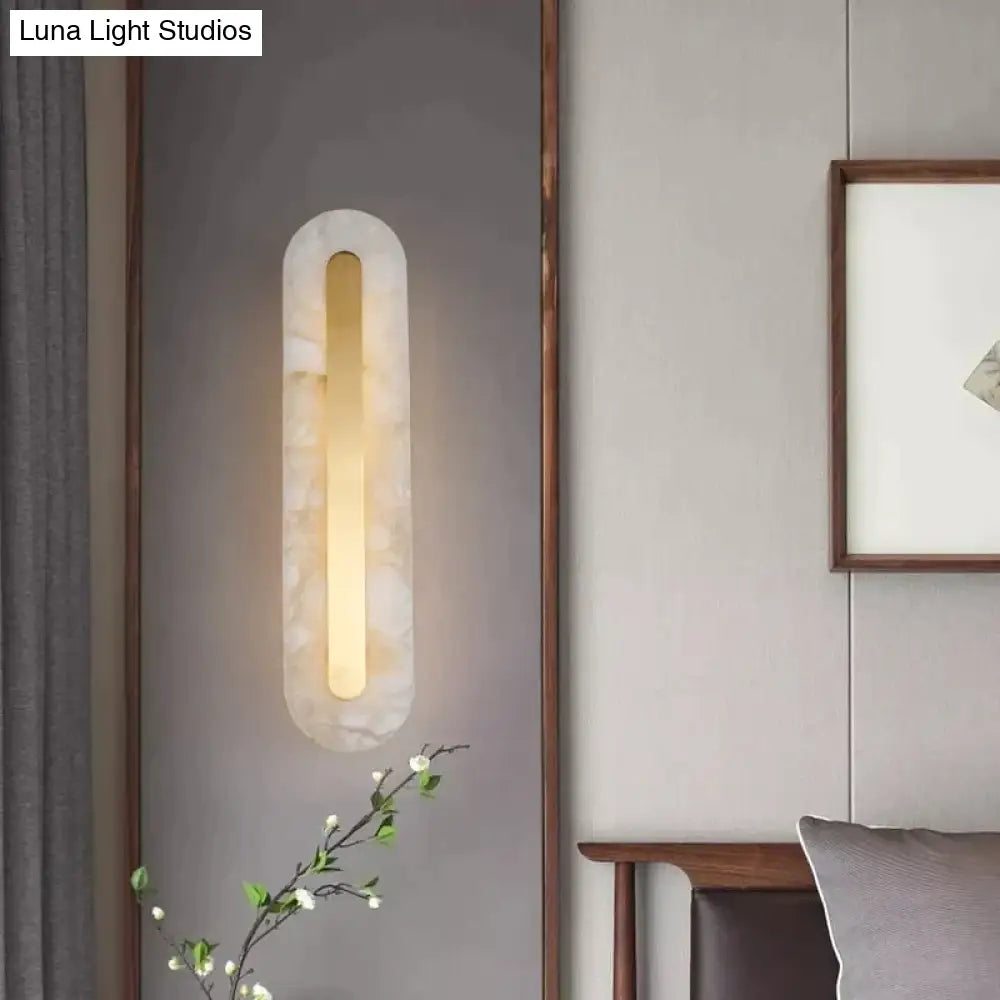 DecorBites™ Postmodern Luxury Copper Marble Wall Lamp in Gold shade For Living Room Restaurant Bedroom Indoor Wall Lamp