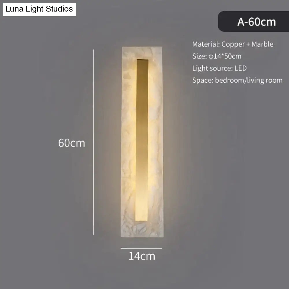 DecorBites™ Postmodern Luxury Copper Marble Wall Lamp in Gold shade For Living Room Restaurant Bedroom Indoor Wall Lamp