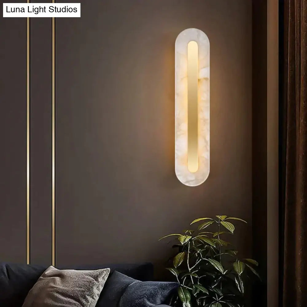 DecorBites™ Postmodern Luxury Copper Marble Wall Lamp in Gold shade For Living Room Restaurant Bedroom Indoor Wall Lamp