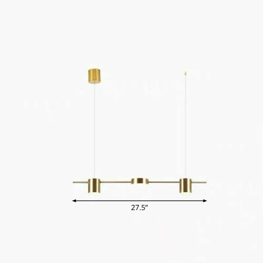 DecorBites™ Postmodern Straight Bar LED Ceiling Light for Kitchen Island – Stylish Metal Hanging Fixture