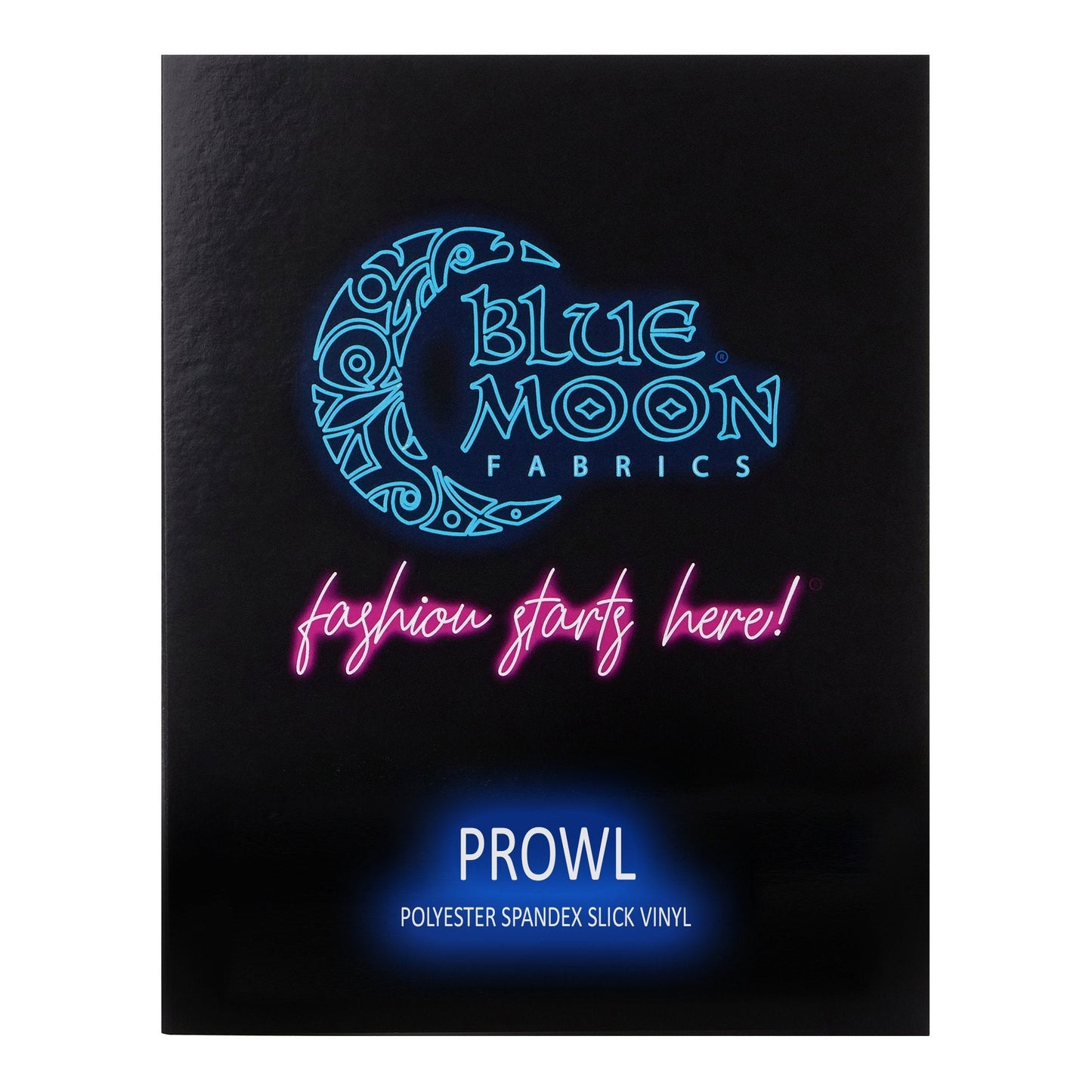 Prowl Polyester spandex Slick Vinyl Color Card | Blue Moon Fabrics