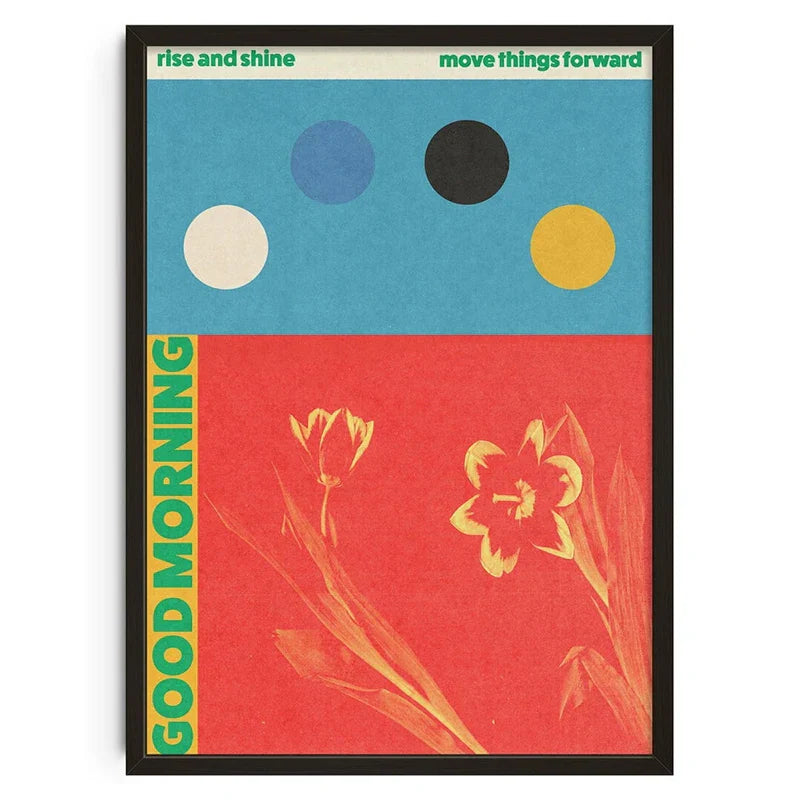 DecorBites™ Retro Abstract Canvas Print for Modern Home