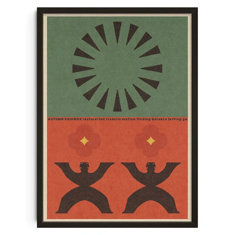DecorBites™ Retro Abstract Canvas Print for Modern Home