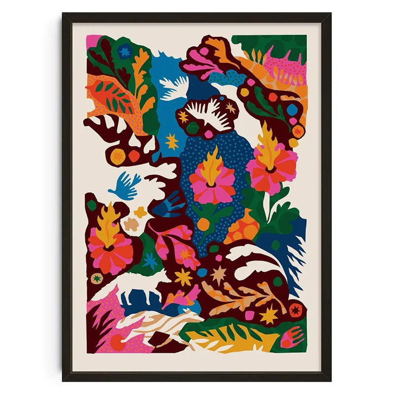 DecorBites™ Retro Abstract Canvas Print for Modern Home
