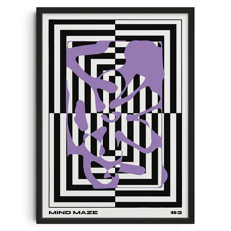 DecorBites™ Retro Abstract Canvas Print for Modern Home