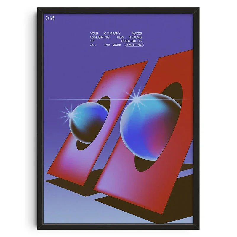 DecorBites™ Retro Abstract Canvas Print for Modern Home
