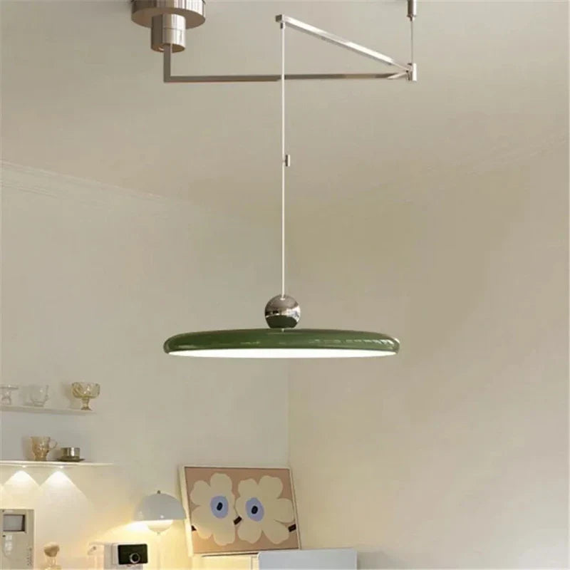 DecorBites™ Rotatable Nordic LED Pendant Light - Cream Iron Chandelier