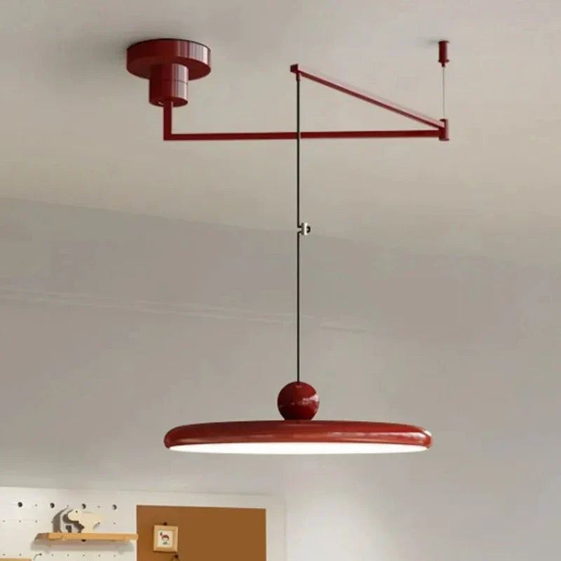 DecorBites™ Rotatable Nordic LED Pendant Light - Cream Iron Chandelier
