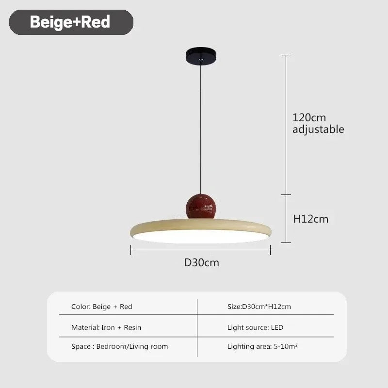 DecorBites™ Rotatable Nordic LED Pendant Light - Cream Iron Chandelier