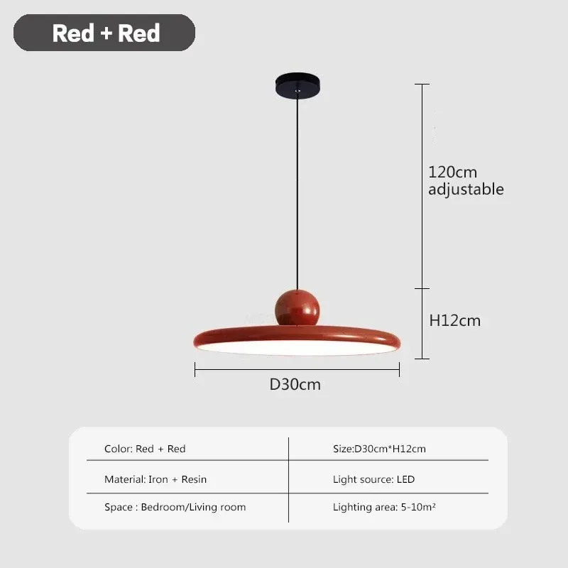 DecorBites™ Rotatable Nordic LED Pendant Light - Cream Iron Chandelier