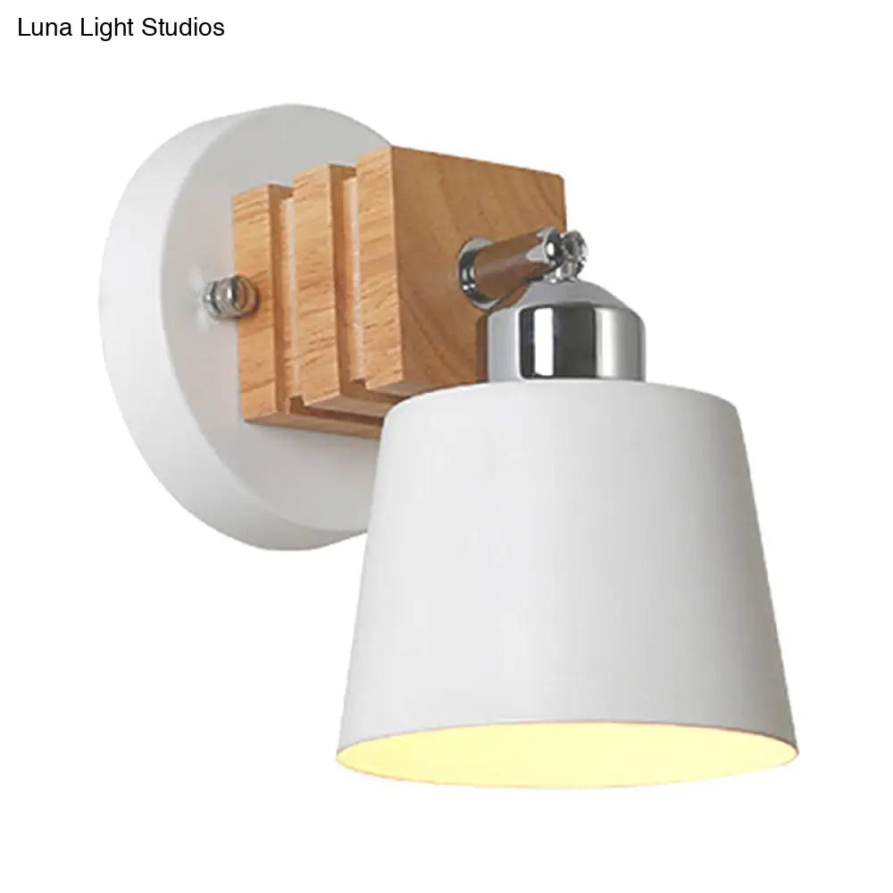 DecorBites™ Rotatable Wall Light Nordic Style Wall Lamp, 1 Head, White Finish - Bedside or Bathroom