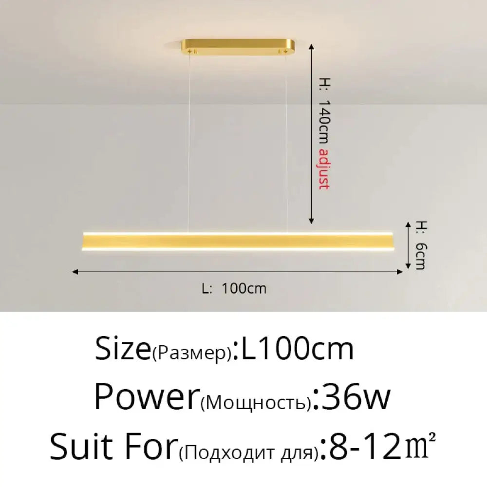 DecorBites™ Salix V - Modern Minimalist Led Dimmable Bar Pendant Light