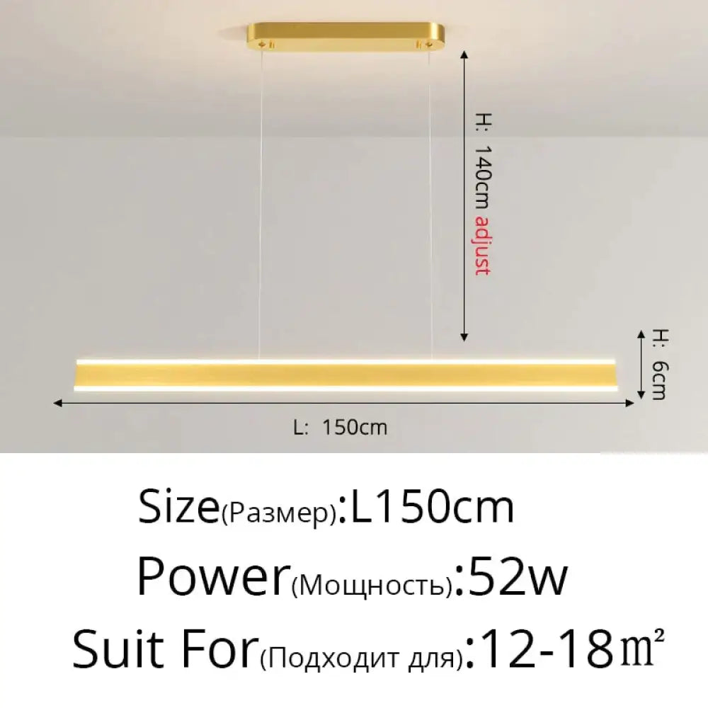 DecorBites™ Salix V - Modern Minimalist Led Dimmable Bar Pendant Light