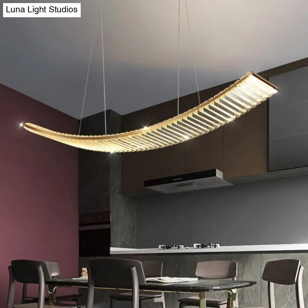 DecorBites™ Shopia - Luxury Arch Crystal Suspension Chandelier - Modern Lighting Design