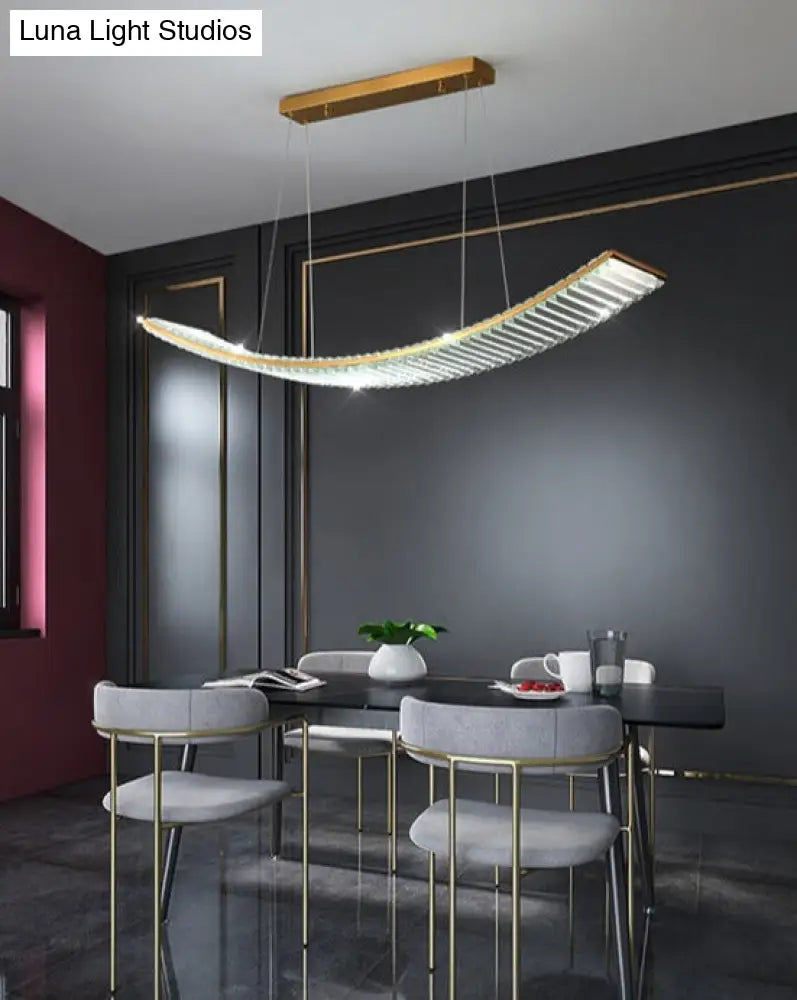 DecorBites™ Shopia - Luxury Arch Crystal Suspension Chandelier - Modern Lighting Design