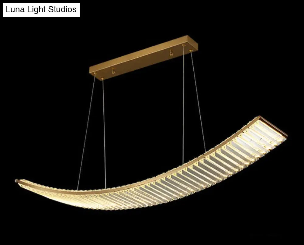 DecorBites™ Shopia - Luxury Arch Crystal Suspension Chandelier - Modern Lighting Design