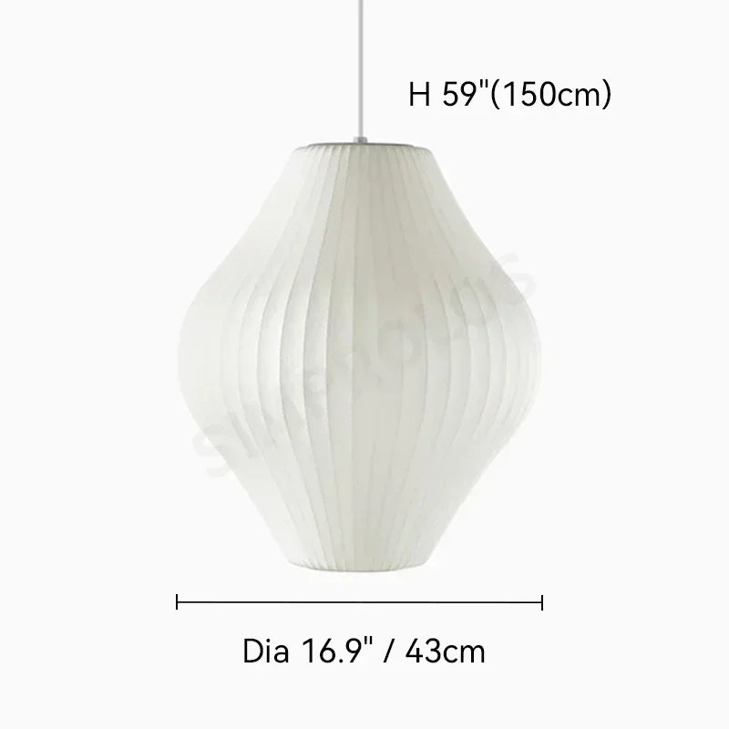 DecorBites™ Silk LED Pendant Lamp - Modern Designer Lighting