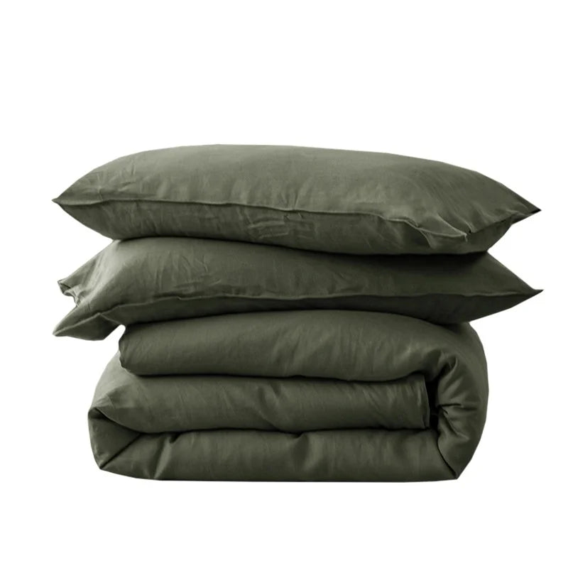 DecorBites™ Silky Cooling Duvet Cover Set, 3pcs Full/Queen/King