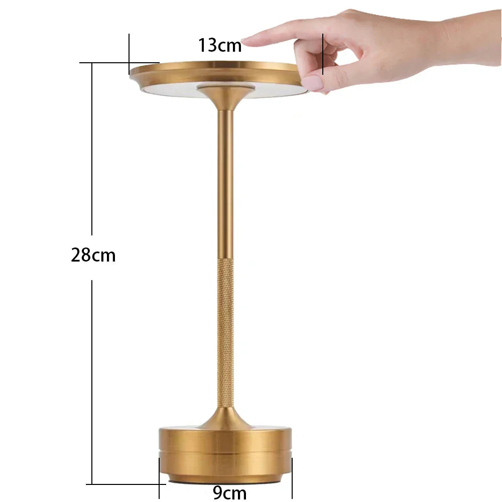 DecorBites™ Simple charging LED Desk Lamp restaurant bar desk lamp dimming atmosphere retro portable charging touch USB desk lamp