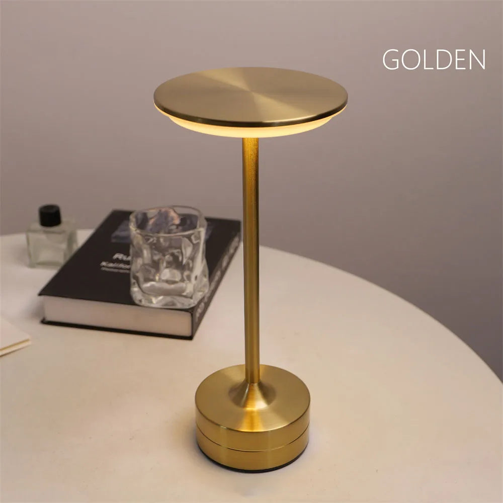 DecorBites™ Simple charging LED Desk Lamp restaurant bar desk lamp dimming atmosphere retro portable charging touch USB desk lamp
