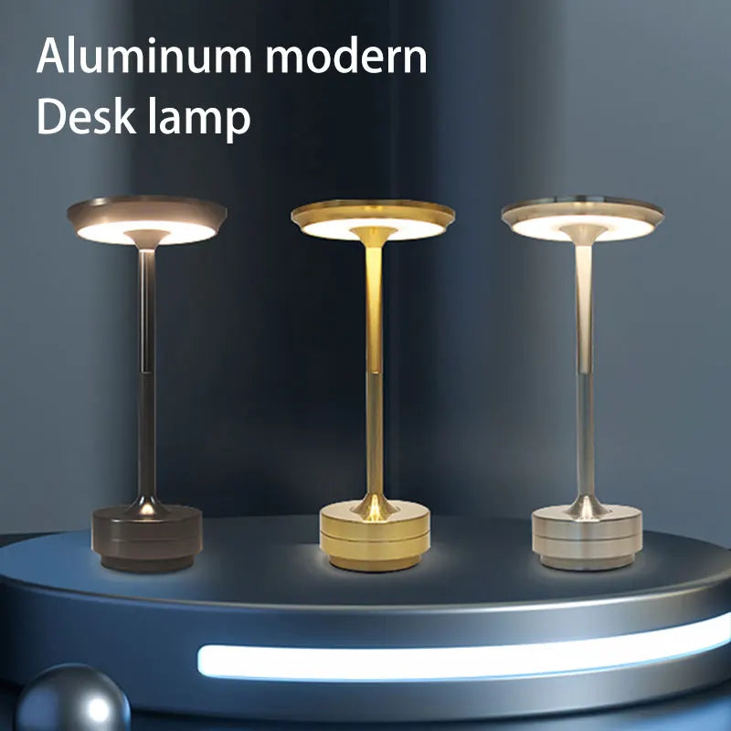 DecorBites™ Simple charging LED Desk Lamp restaurant bar desk lamp dimming atmosphere retro portable charging touch USB desk lamp