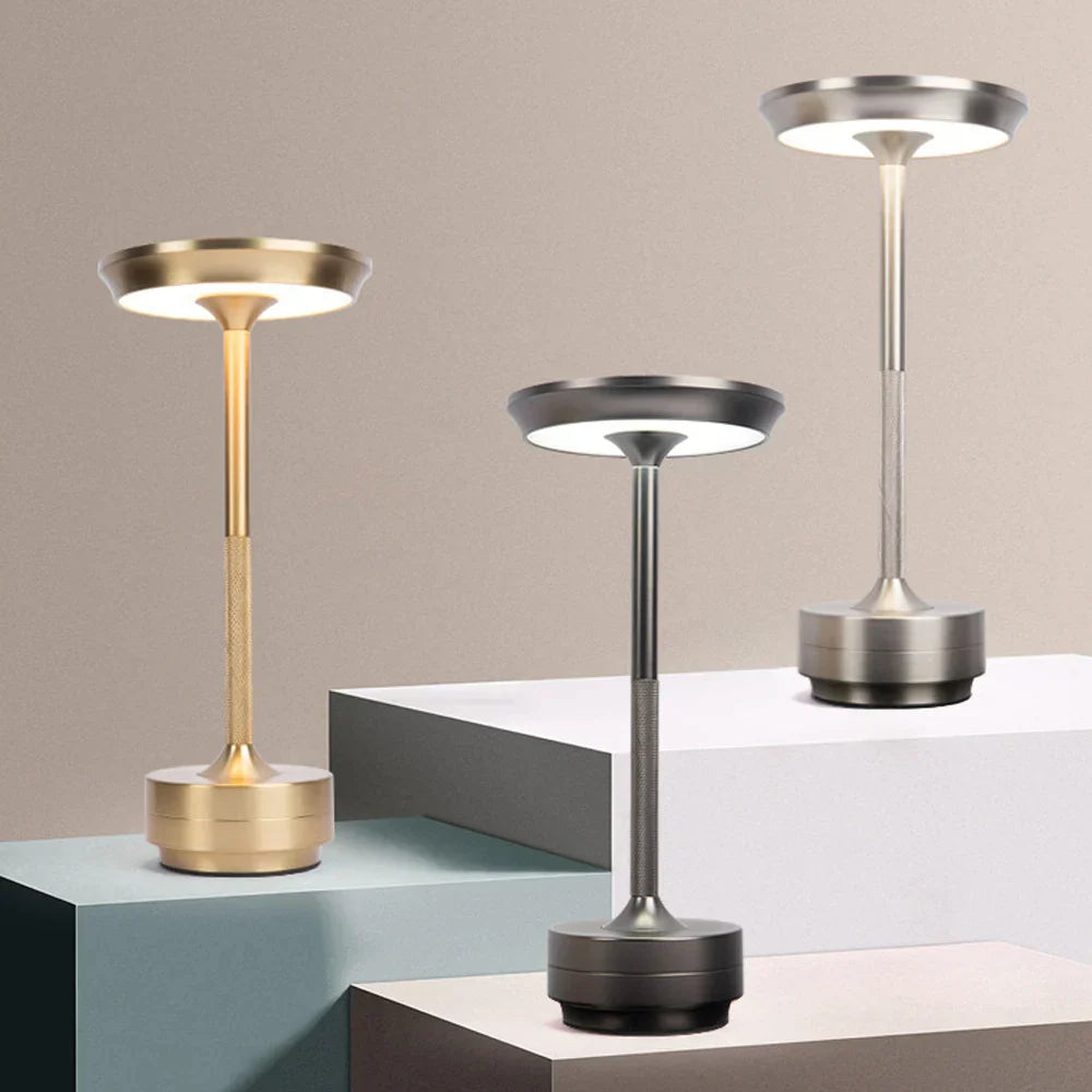 DecorBites™ Simple charging LED Desk Lamp restaurant bar desk lamp dimming atmosphere retro portable charging touch USB desk lamp