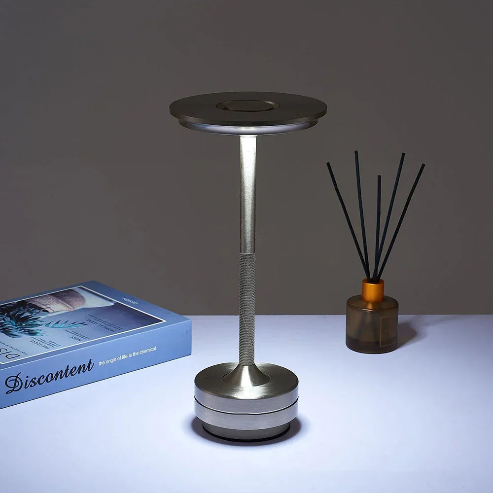 DecorBites™ Simple charging LED Desk Lamp restaurant bar desk lamp dimming atmosphere retro portable charging touch USB desk lamp