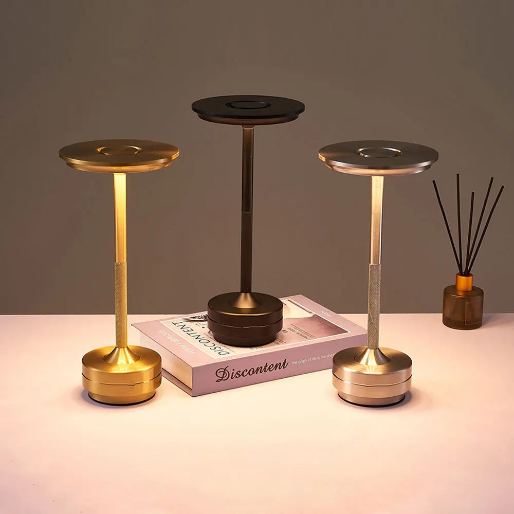 DecorBites™ Simple charging LED Desk Lamp restaurant bar desk lamp dimming atmosphere retro portable charging touch USB desk lamp