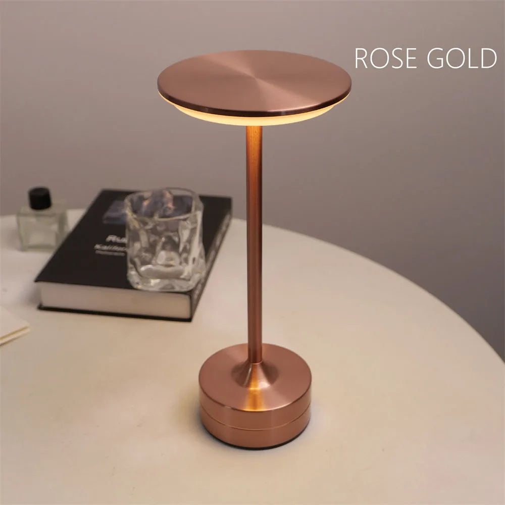 DecorBites™ Simple charging LED Desk Lamp restaurant bar desk lamp dimming atmosphere retro portable charging touch USB desk lamp