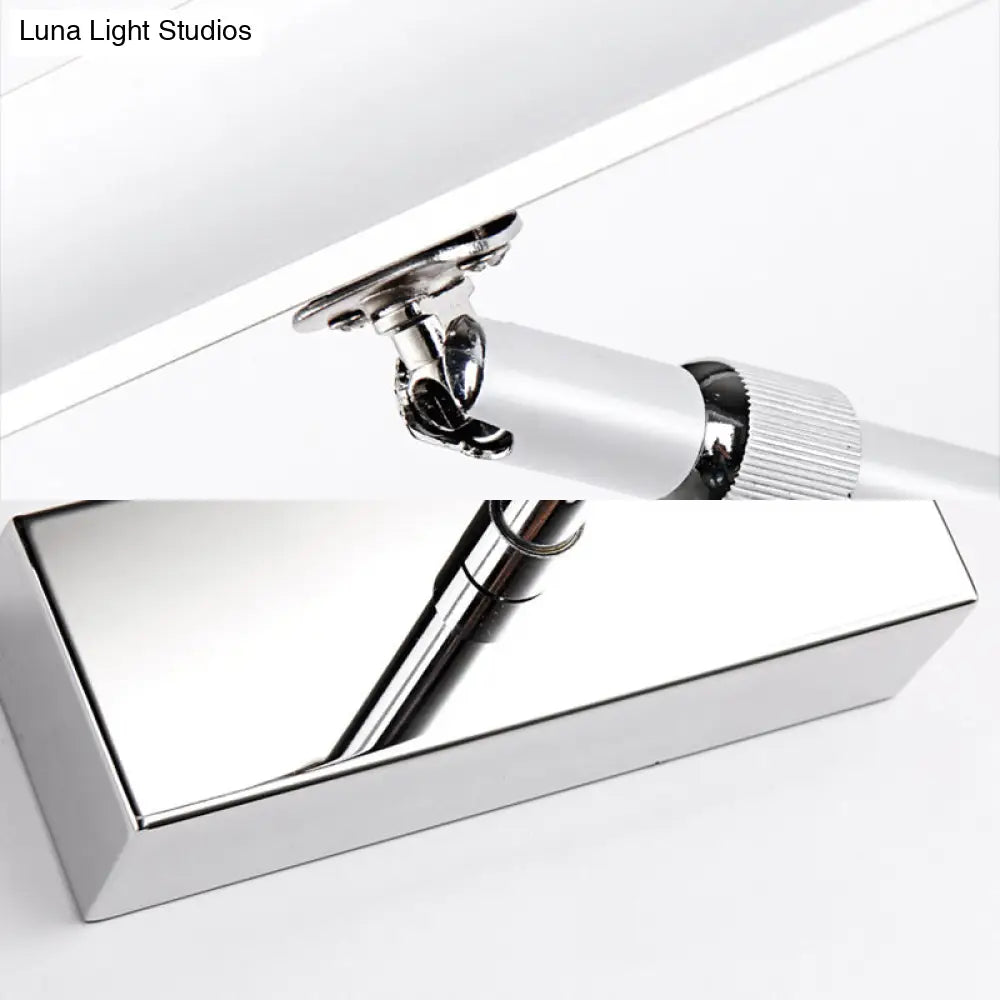 DecorBites™ Simple Style Aluminum LED Sconce Wall Light in Chrome, customized Width (19"/23") - Warm/White Light