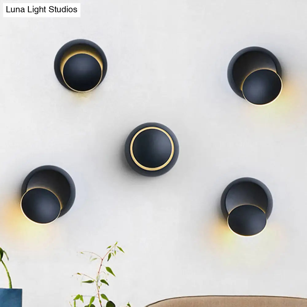 DecorBites™ Simple Style LED Aluminum Wall Lamp | Black/White Finish | for Stairway