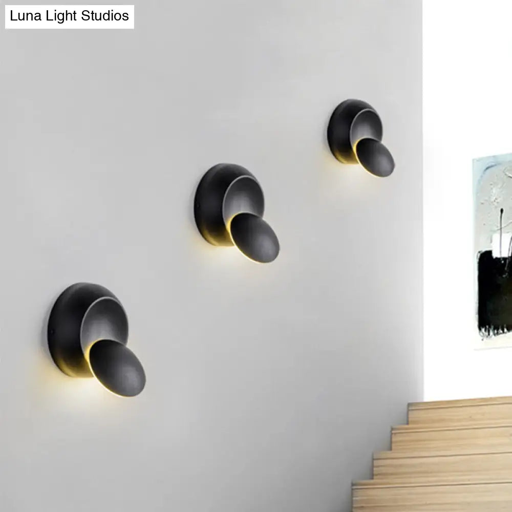 DecorBites™ Simple Style LED Aluminum Wall Lamp | Black/White Finish | for Stairway