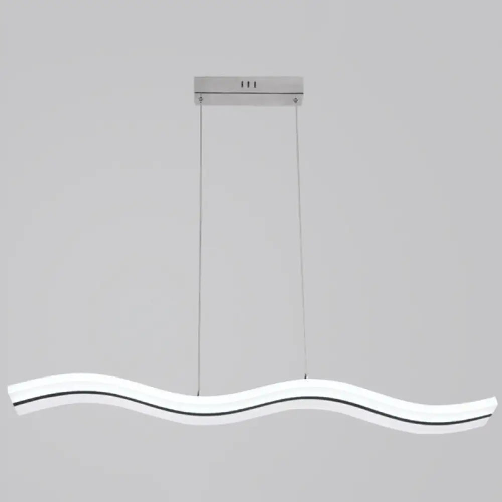 DecorBites™ Sleek Acrylic LED Pendant Light Fixture - Island Lighting for Chic Dining Ambiance