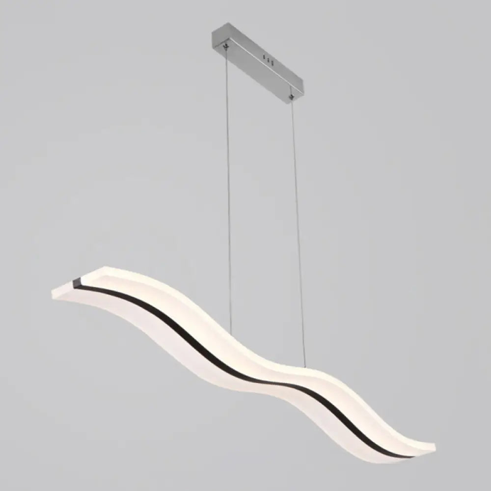 DecorBites™ Sleek Acrylic LED Pendant Light Fixture - Island Lighting for Chic Dining Ambiance