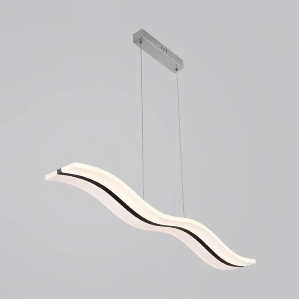 DecorBites™ Sleek Acrylic LED Pendant Light Fixture - Island Lighting for Chic Dining Ambiance