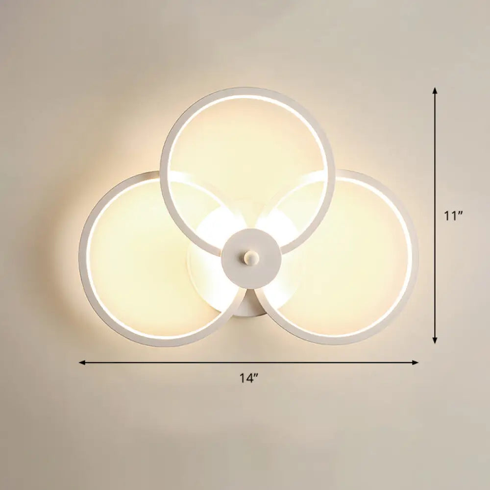 DecorBites™ Sleek Acrylic Loop LED Wall Sconce - Stylish Bedroom Light Fixture