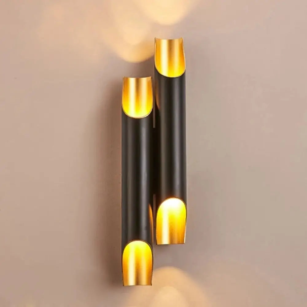 DecorBites™ Sleek Aluminum Wall Light Sconce for Beveled Tube Wall Mount - Ideal for Living Rooms