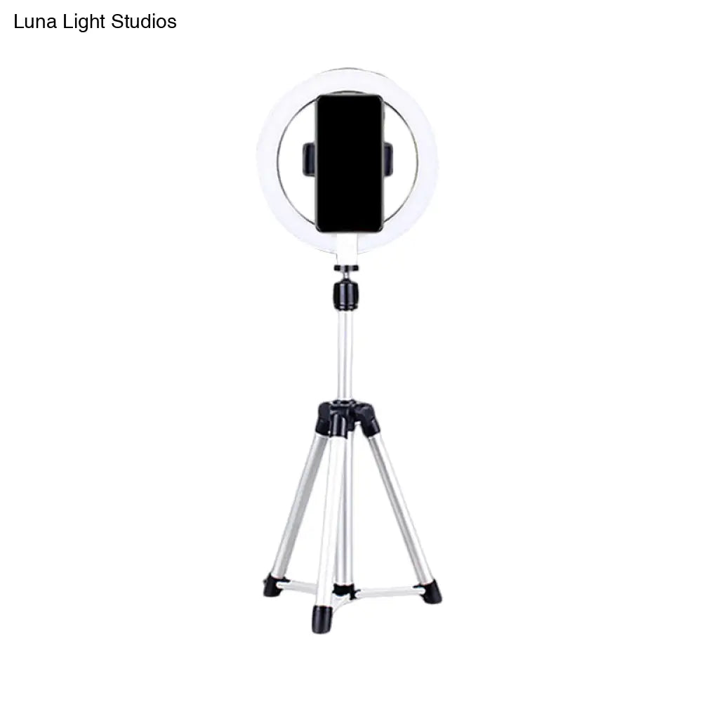 DecorBites™ Sleek Black LED Vanity Lamp with Phone Holder