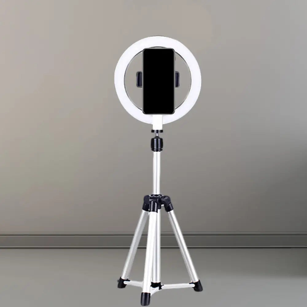 DecorBites™ Sleek Black LED Vanity Lamp with Phone Holder
