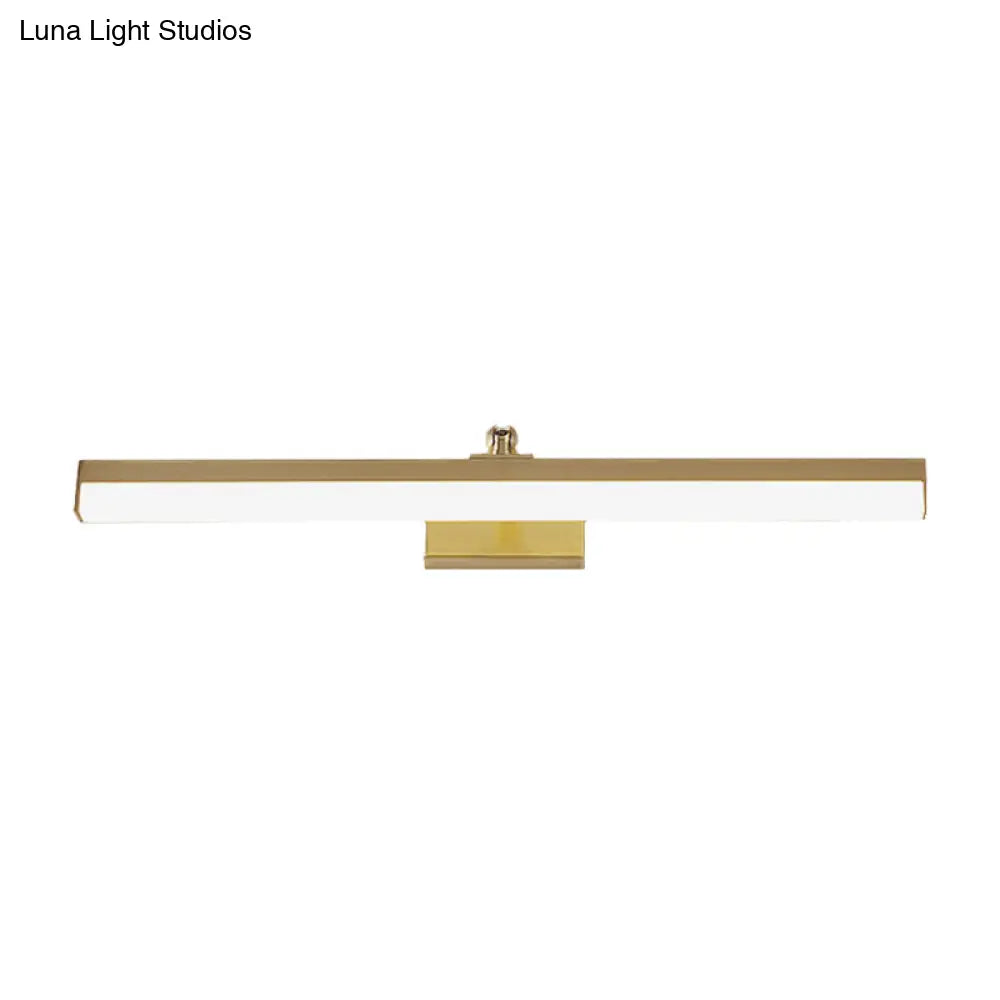 DecorBites™ Sleek Brass LED Wall Mounted Vanity Light Fixture