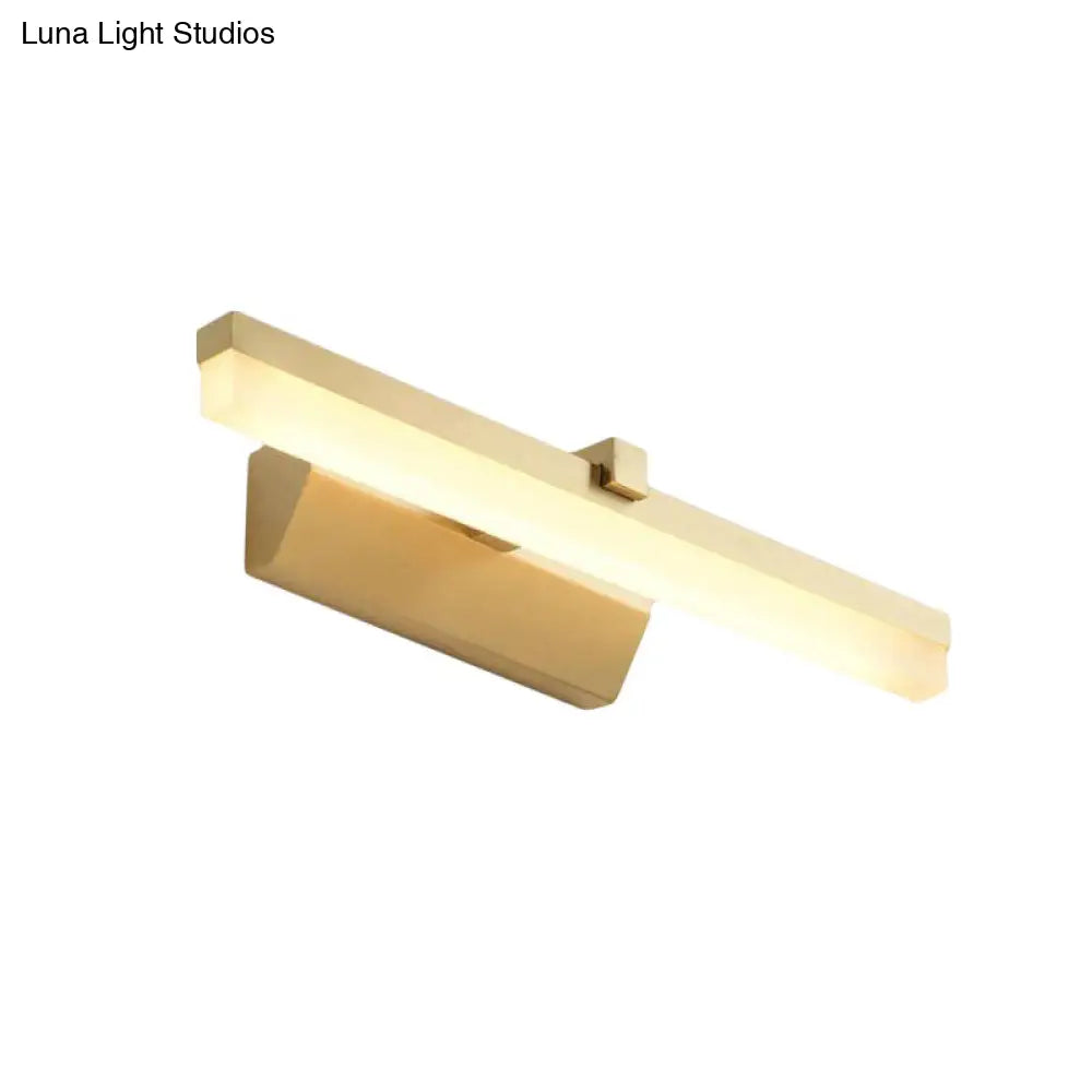 DecorBites™ Sleek LED Vanity Lighting with Yellow Acrylic Shade - Wall Mounted Bathroom Lamp, 9.5"/16" W