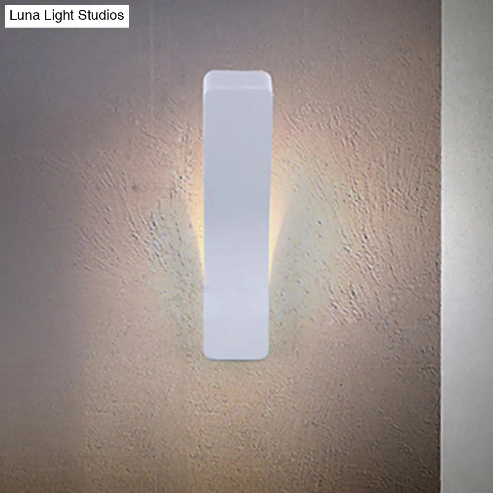 DecorBites™ Sleek Metallic Bend Wall Mounted LED Wall Lamp for Corridor with Warm/White Lighting
