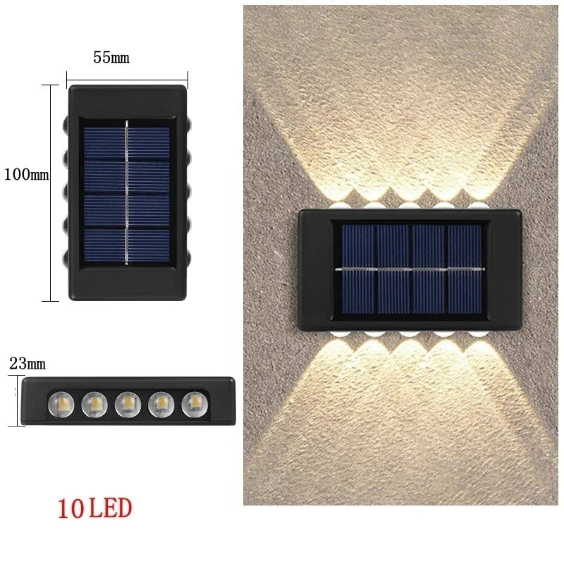 DecorBites™ Solar LED Outdoor Wall Light